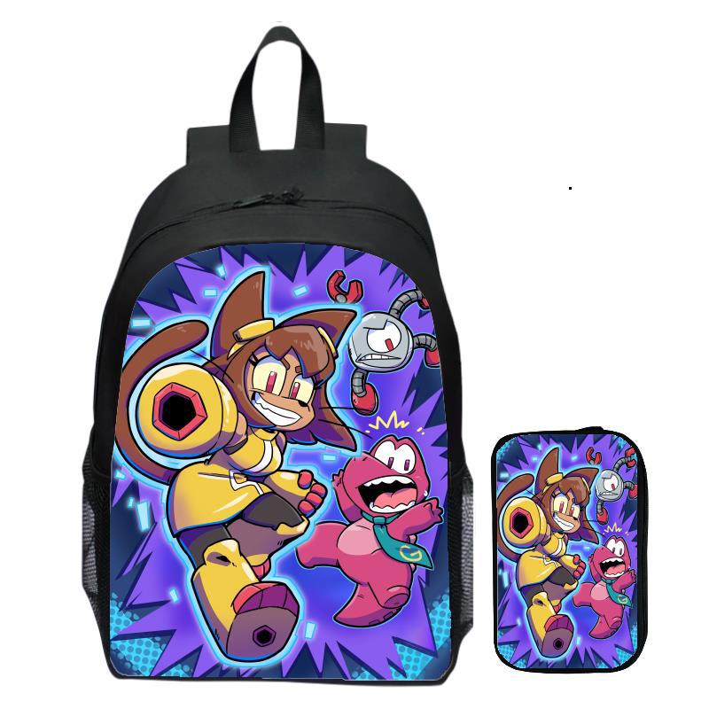 Gameoverse Children's Elementary School Kindergarten Male and Female Students Backpack Pen Bag 2Pcs Set