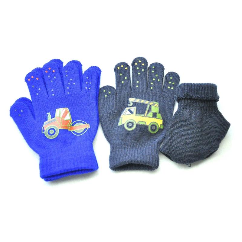 Outdoor Reiten Warme Handschuhe Weiche Elastische Gestrickte Vollfingerhandschuhe für Mädchen Jungen Süße Handschuhe in Bonbonfarben
