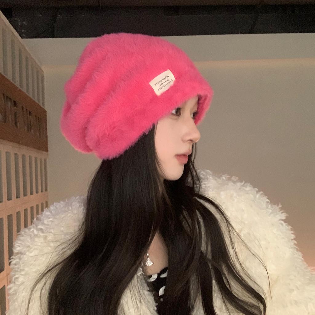 Winter Casual Fashionable Cotton Knit Beanie With Letter Detailing Warmth For