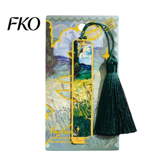 Elegant Reading Bookmark Metal Bookmarks with Tassel, Hollow Out Oil Painting Theme Book Decorative Page Mark, Accessory for Lovers, Women, Teachers,