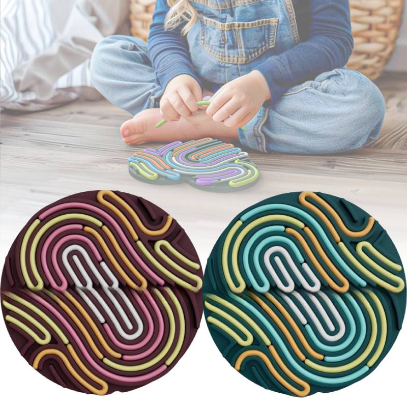 Sensory Board Activity Silicone Stress Relief Toy Kids Adults Educational Tool