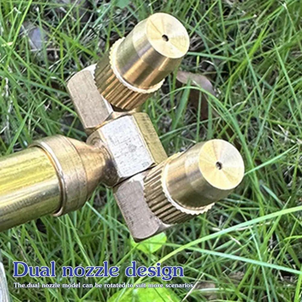 Double /Single Head Pump Spray Head Push-pull Spray Metal Rod  Garden Watering Tool