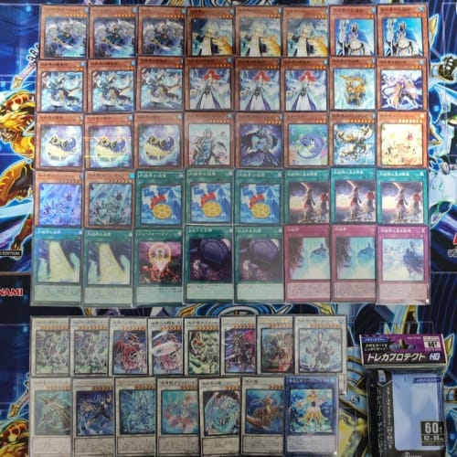 [Deck Sale] Ice Barrier Deck Pre-built Deck with Sleeves: Rancea, Dragon Ancestor of the Ice Sacred Mountain; Dragite, Miracle of the Magical Rescue;