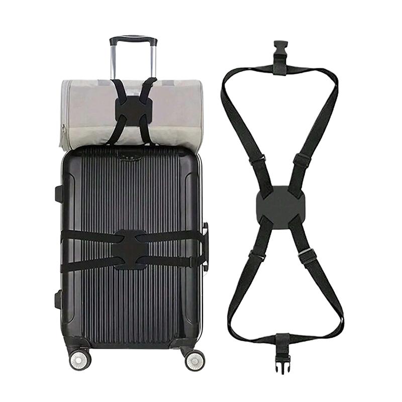 Popruh na zavazadla Elastický Nastavitelný Pás na kufr Pásková páska Popruh na upevnění zavazadel Bezpečný Pás proti krádeži Pro cestování