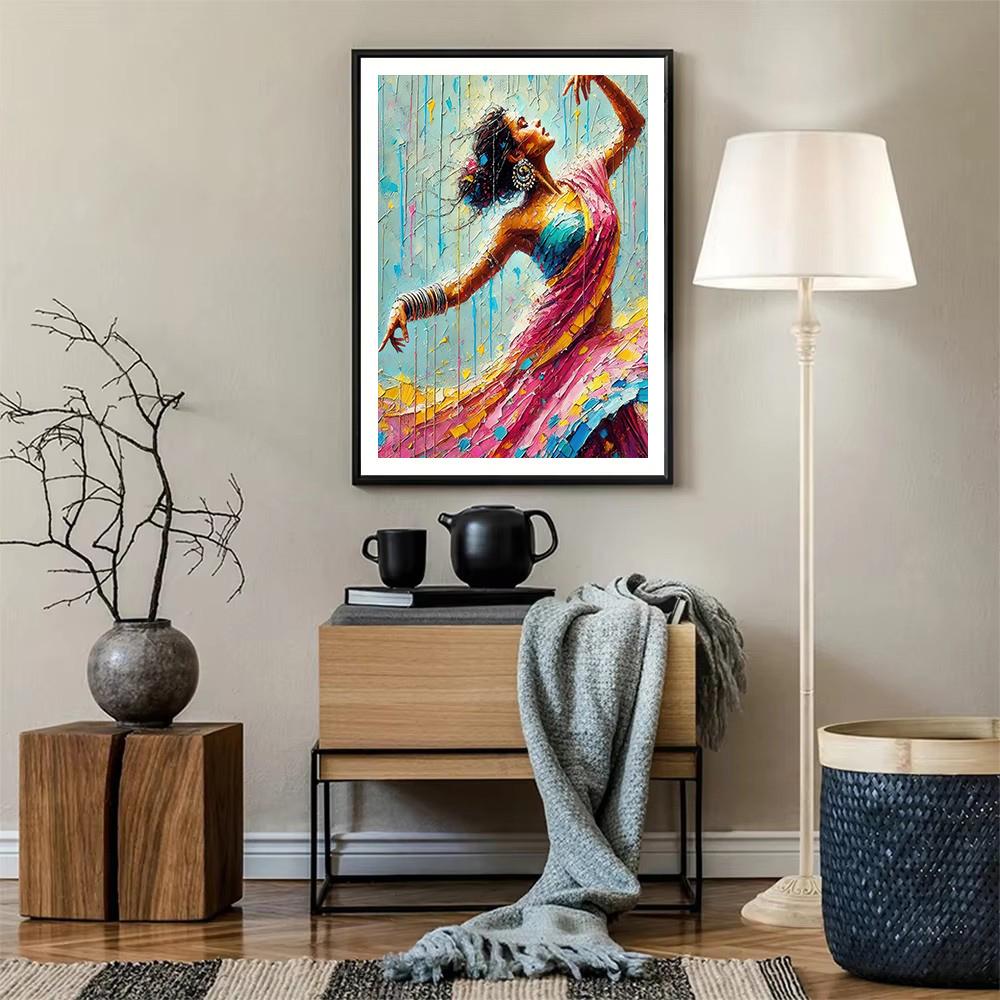 5D DIY Diamond Painting Dancing Beautiful Girl Full Square/Round Diamond Mosaic Embroidery Home Decor Handmade Gifts