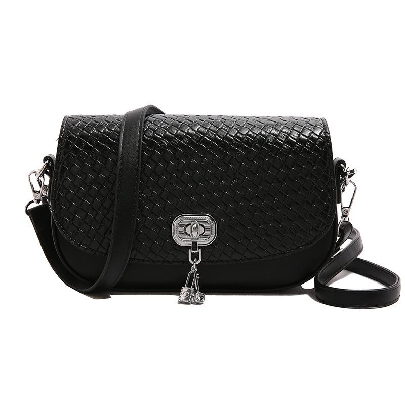 Fashion Exquisite Bag Summer New Solid Color Casual Lock Large Capacity Horizontal Cross Shoulder Women's Bag