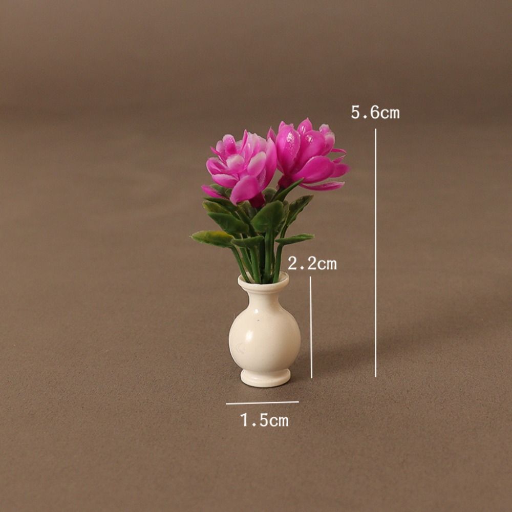 1:12 Dollhouse Miniature 4 Colors Outdoor Vase Accessories  Miniature Dollhouse Decorations