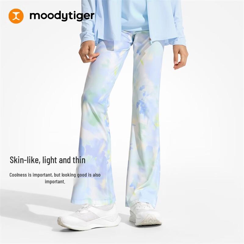 MoodyTiger Girls' Cooling Sun Protection Flared Athletic Pants
