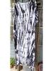 Rayon Tie-Dye Floral Print Long Robe - Casual Beach Swimsuit Cover-Up