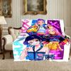 1pc Comfortable Home Print Throw Blanket, Kpop Demon Hunters Blanket For Bed and Sofa Use, Special Present For Family