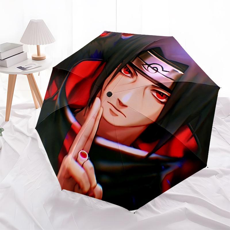 1pc Sharingan, Ninja Automatic Folding Umbrella] Durable Iron Frame & Rod, Portable Folding, Makes a Great Holiday Gift yy251016270