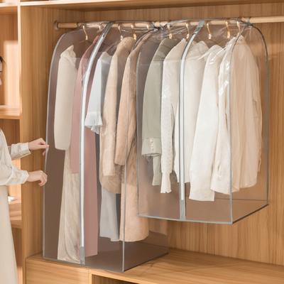 Geniş Alan PEVA Kaz Tüyü Mont Palto Toz Örtüsü Şeffaf Takım Elbise Kaban Saklama Çantası Yatak Odası Gardırobu Asılı Toz Geçirmez Çanta