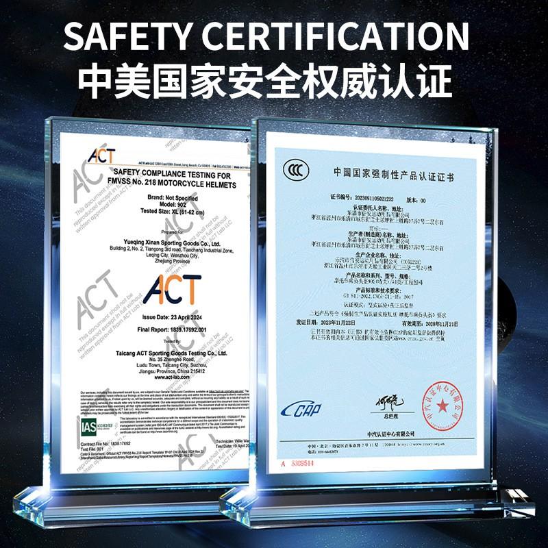 DOT ECE Certified Motorcycle Helmet Men Women Full Face Riding All Season Scooter Bike Safety