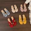 Slippers Women's Summer Wear Cool Slippers 2025 New Summer with Skirt Sandals Women's Seaside French Super Fire Sandals