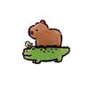 Capybara Series Universal Phone Airbag Holder: Cute Cartoon, Creative Desktop Stand for Lazy Users