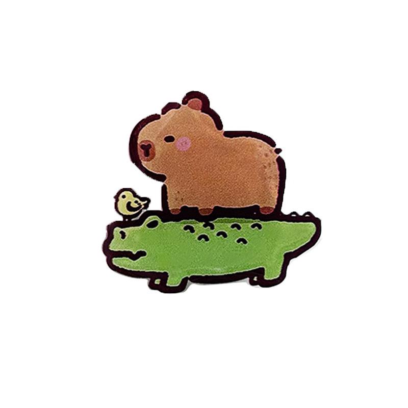 Capybara Series Universal Phone Airbag Holder: Cute Cartoon, Creative Desktop Stand for Lazy Users