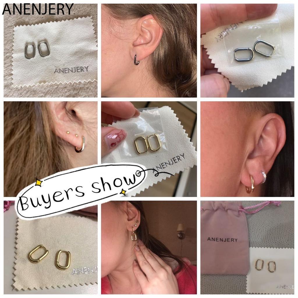 Orecchini A Cerchio Ovale In Argento 925 | Piccoli E Ipoallergenici | Disponibili In Argento, Oro Rosa E Oro | Regalo Donna