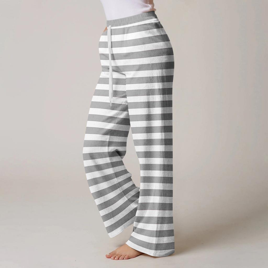 Anime Pajama Pants Sleepwear Casual Drawstring Elastic Waist Pants Comfy Straight Yoga Loose Trousers