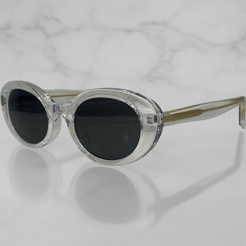

Women s Oval SS Horn-Rimmed Round Sunglasses G1455_Leopard Glasses