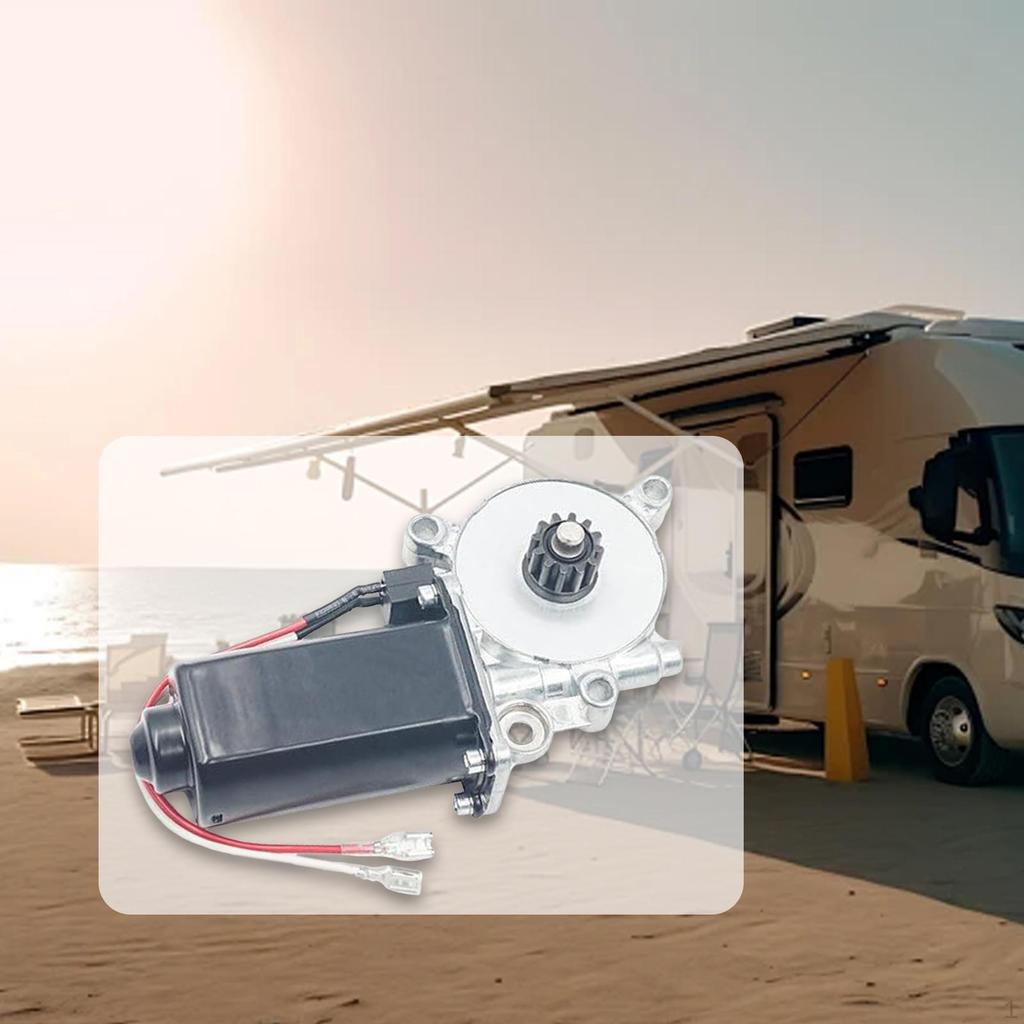 Awning Motor 266149 Manual Retraction 12V 75RPM Replacement for Power Accessories Lightweight