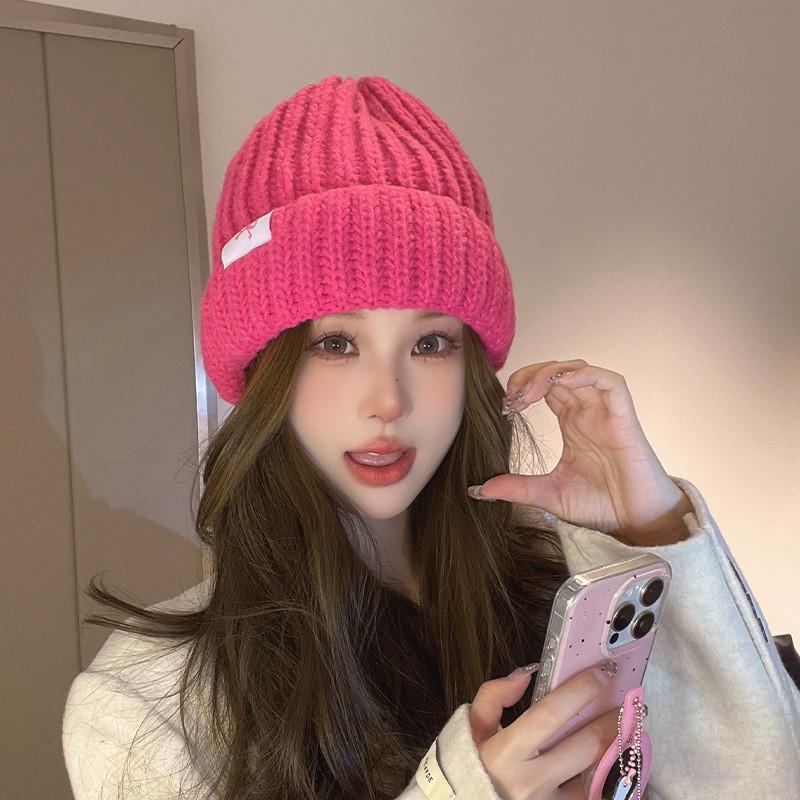Soft And Comfortable Knitted Acrylic Hat For Women With Cute Bow Perfect For Winter And Autumn Fashion