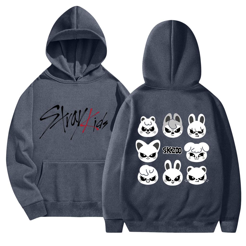 Unisex Fashionable Casual Long Sleeved Loose Printed Hooded Sweatshirt