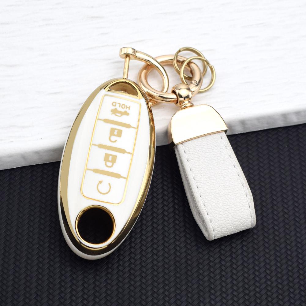 4 Buttons TPU Car Key Shell Case For NISSAN Maxima Altima Versa Sentra Sunny Sylphy Teana Qashqai X-Trail Juke Key Fob Cover Set
