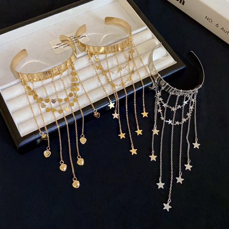 Bohemian Star Pendant Arm Bracelet Bracelet Fashion New Chain Fringed Love Arm Ring Jewelry