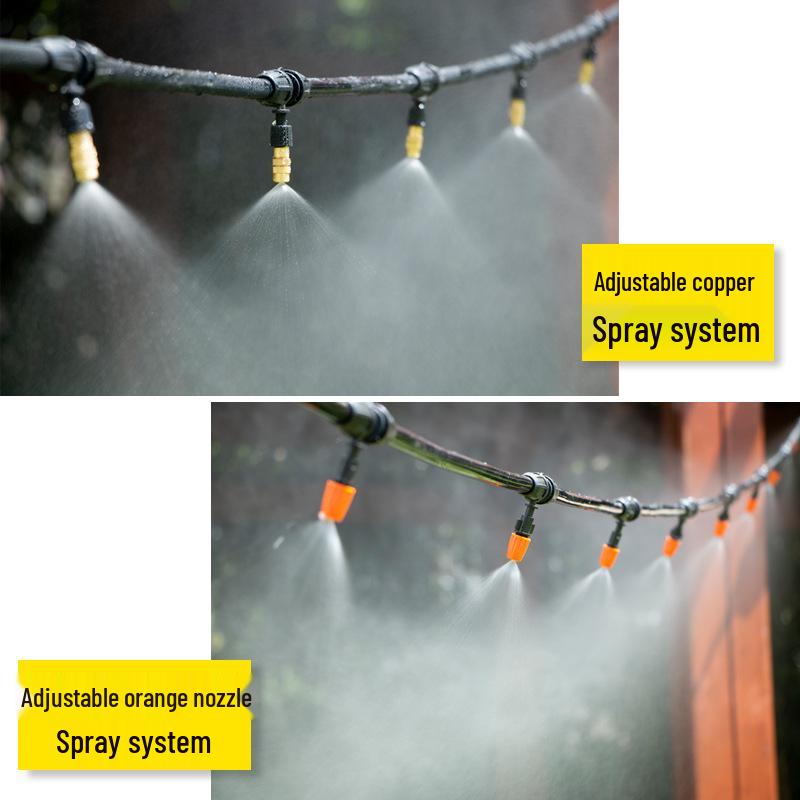 Atomizing Nozzle for Cooling, Dust Removal, and Irrigation in Gardens and Greenhouses