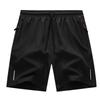 Men's 2025 Summer Reflective Sports Shorts - Ice Silk, Zipper, Four-Way Stretch, Casual Five-Point Pants
