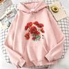 Casual Flower Print Hoodies Spring Autumn Winter Casual Hoodies Sweatshirts Men Tops Floral Hoodie Sweatshirt