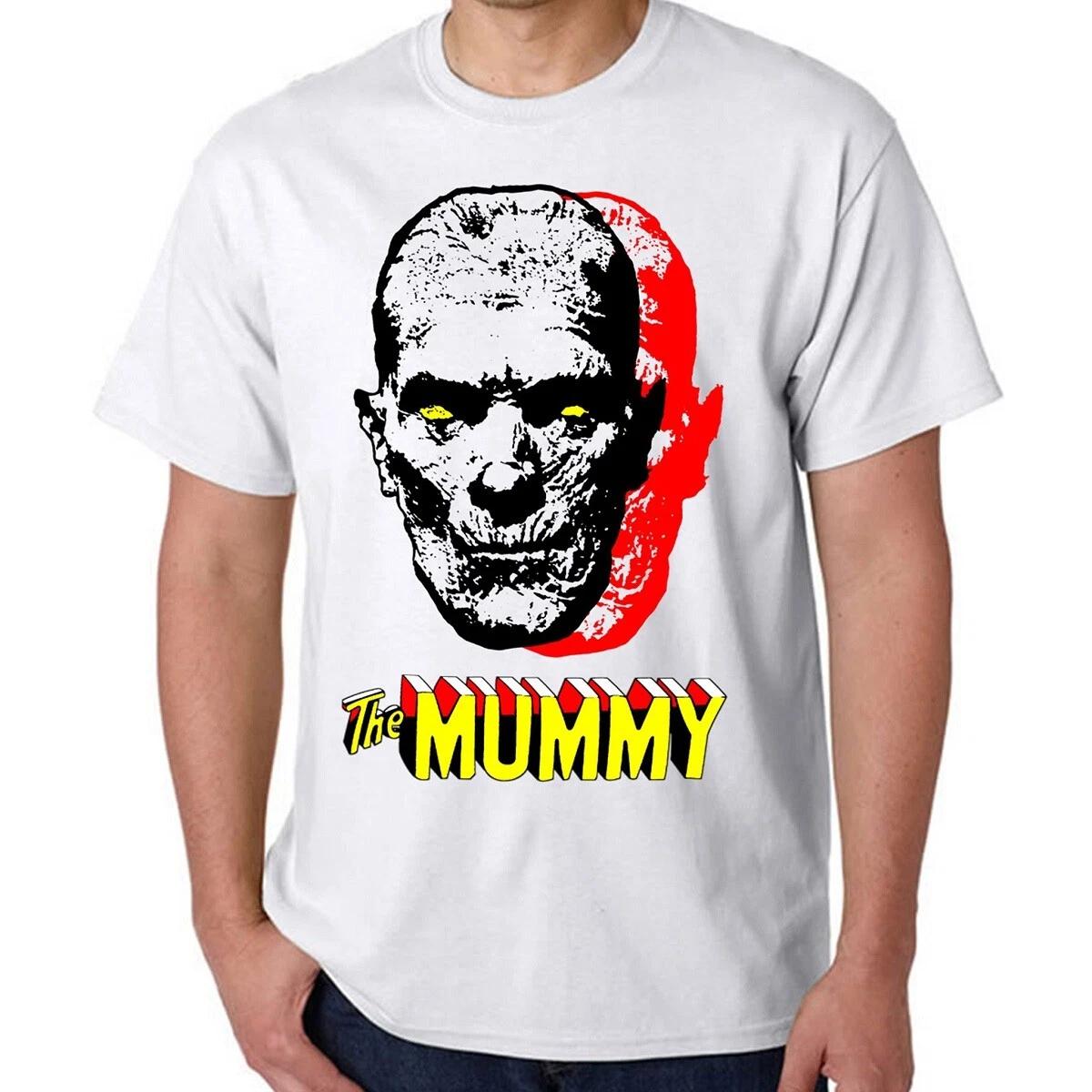 Authentic UNIVERSAL MONSTERS Mummy Double Logo T-Shirt S M L XL 2XL NEW XL