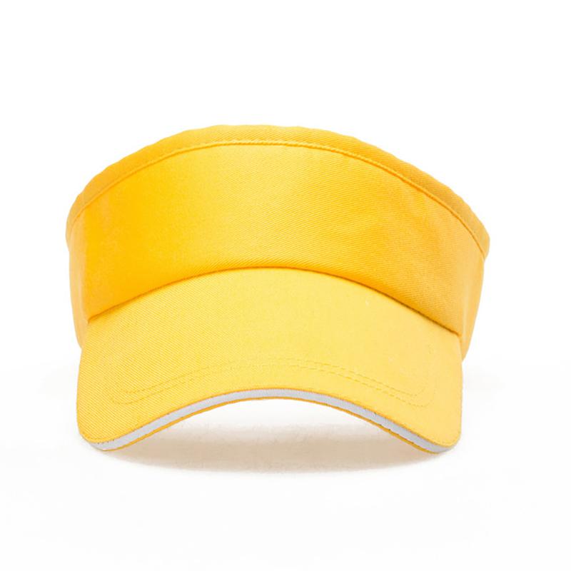 Empty Top Visor Cap Women Sunscreen Hats Man Cotton Cap Adjustable For Running Tennis Golf Unisex