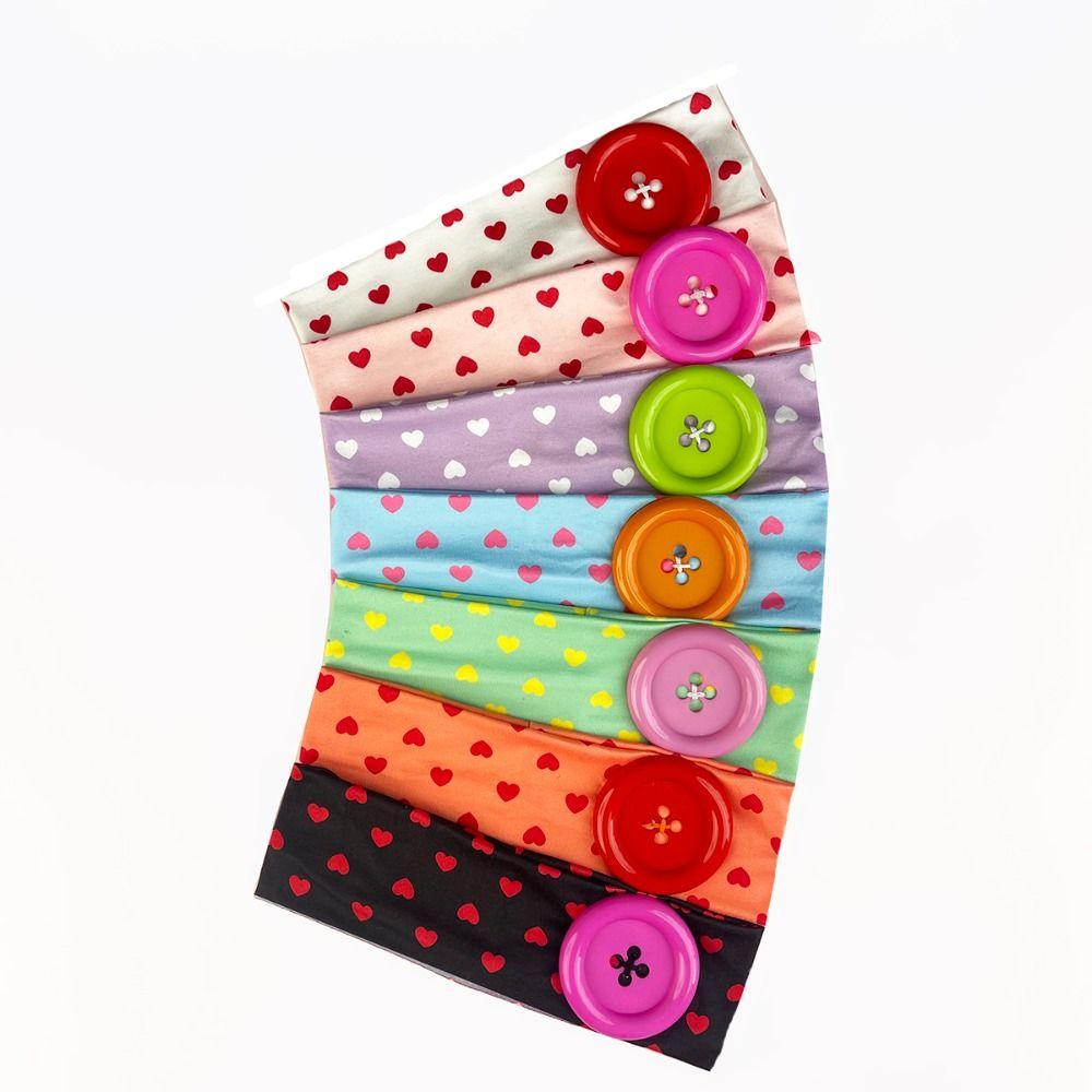 Colorful Button Hairband Large Button Retro Headband High Quality Elastic Hairband