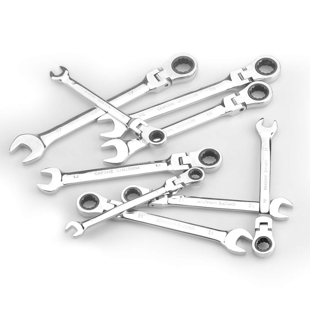 Flex Ratchet Maintenance Perfect for and Furniture with a Mirror Finish and Adjustable Angle Wrench, 24mm, Tool, Cars, Motorcycles, Assembly, (24mm)