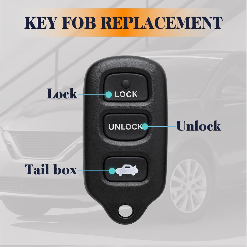 Keyless Entry GQ43VT14T Key Fob Replacement Fits for 2002-2006 Toyota Camry Corolla Matix Pontiac Vibe Car Remote Keys, 315MHz
