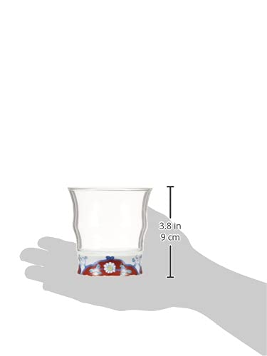 Arita-Ware Römisches Glas auf Eis (Geschenkverpackt) Tiefrotes Arabeskenmuster