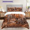 Fantasy Epic Lord Rings Three-piece set (1 * duvet cover + 2 * pillowcase, without core) 2D Flat Bedding set Christmas birthday gift