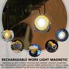 Rechargeable LED Work Light RGB Portable Work Light Solar Charging Magnetic Multi-mode Waterproof Lamp For Car Job Site Outdoor