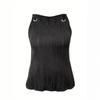 Dames Effen V-hals Mouwloos Los Tanktop Grote Maten