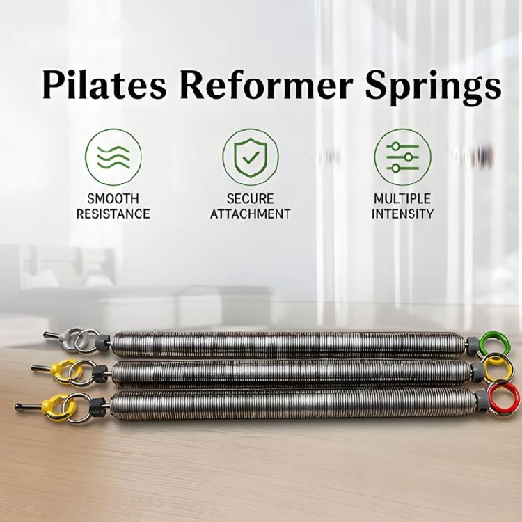 Home Fitness Reformer Spring Accessory for Pilates Users, Metal Wire Replacement Part with Steady Resistance Feel