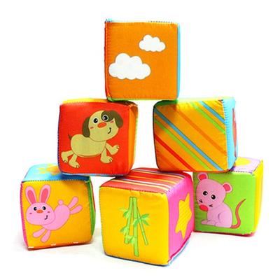 Toosibebe Soft Cloth Block 6p koreanska barnleksaker