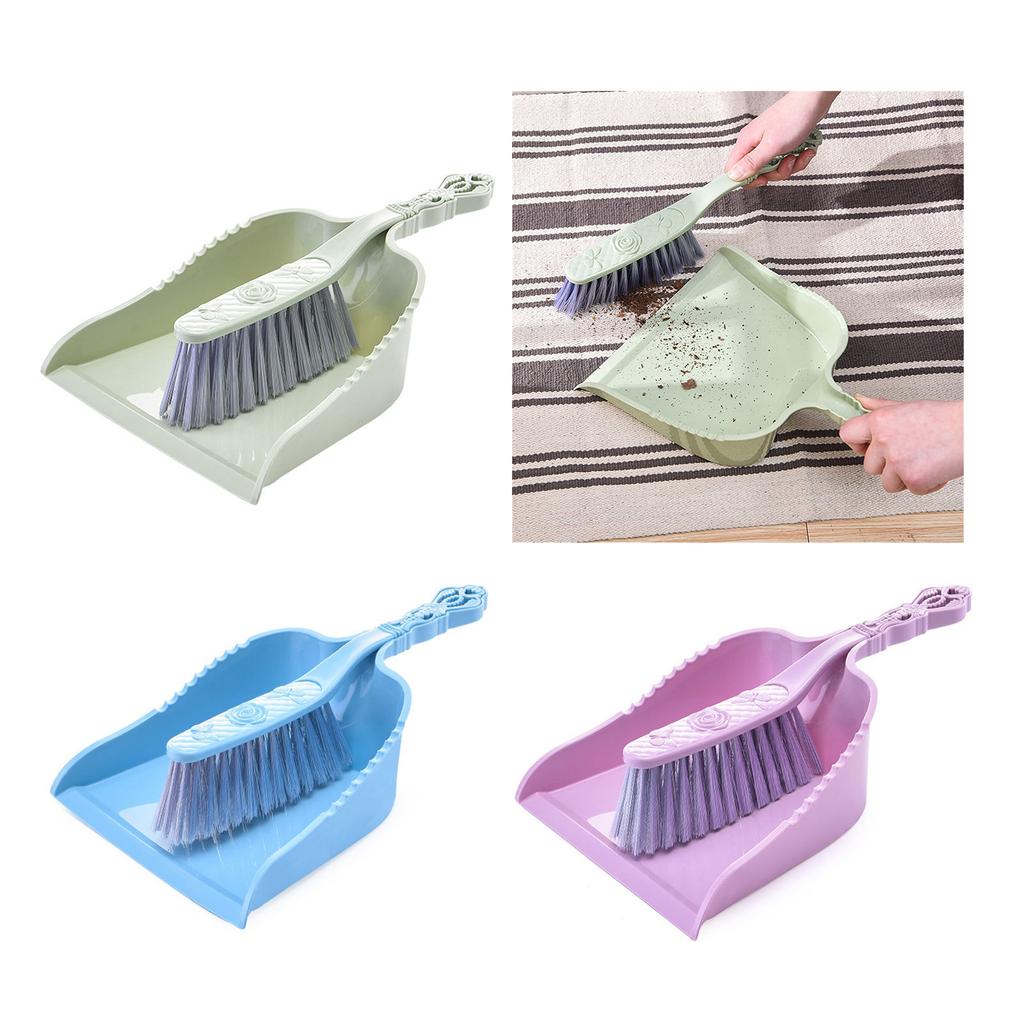 Efficient Desktop Use Broom and Ergonomic Dustpan NonSlip Grip Cleaning Brush For Home Office Kitchen Daily Use