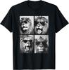 Cute Lions with Sunglasses Cool Lion Animals Photo Booth T-Shirt