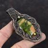Unakite Copper Pendant Copper Wire Wrapped Pendant Awesome Gemstone Jewelry Handmade Pendant Unique Copper Design Jewelry Anniversary Gift
