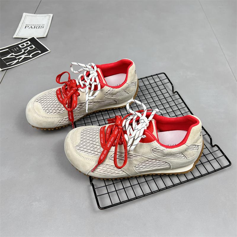 

Lan Cabinet mesh breathable inner height increase German training shoes women s 2025 summer new pair of shoelaces casual versatile sports Forrest Gump 40