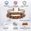 Vnox Men's Adjustable Bracelets, Vintage Gray Alloy Dragon Spine Woven Black Brown Rope Bracelet Rock Punk Metal Jewelry Gifts