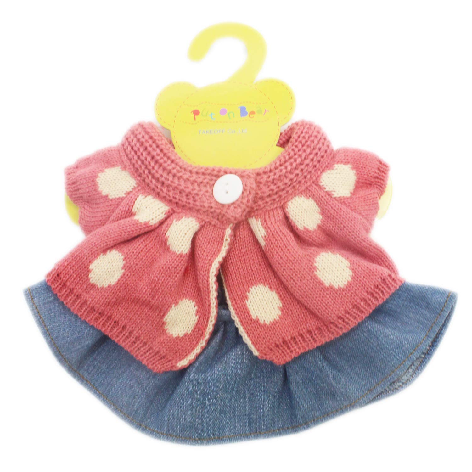 

Takeoff Knitted Bear Dress-up Clothes PB Costume A-015