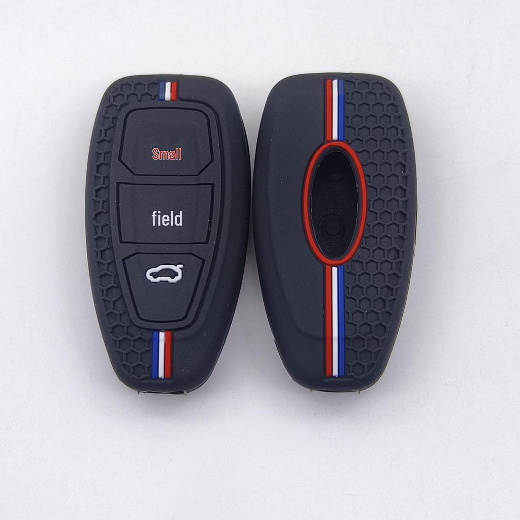 3-Button Silicone Protective Cover for Water Droplet Smart Key - Fits Ford Mondeo, Focus, and Small Cars