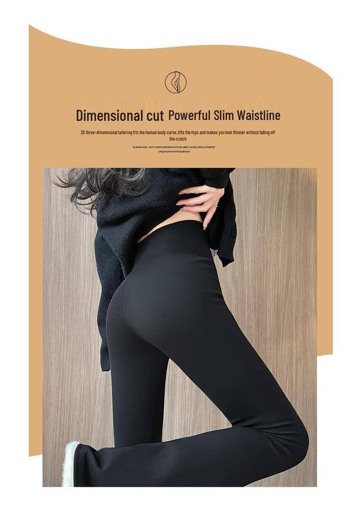 Women's Spring 2026 High-Waisted Micro-Flared Shark Skin Yoga Pants: Petite, Butt-Lifting, Slimming.